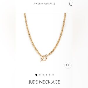 Twenty Compass Gold Jude chain necklace